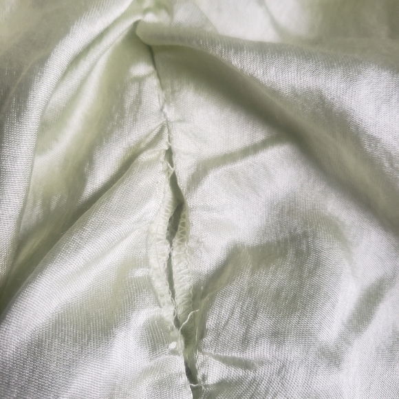 ZARA GREEN RUCHED SATIN EFFECT DRESS - Picture 16 of 16